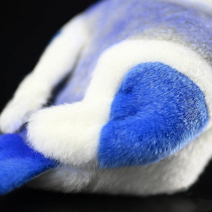 Gray Blue Tit Fat Chirp Plush Toy