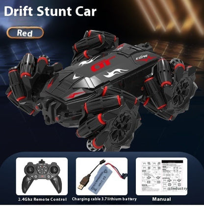 Double-sided Stunt Drift Remote Control Car Lighting Effect Four-wheel Drive Power