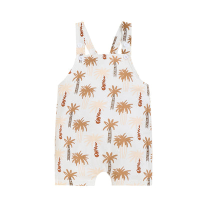 Children Straps Cropped Printed Fashion Suspender Pants