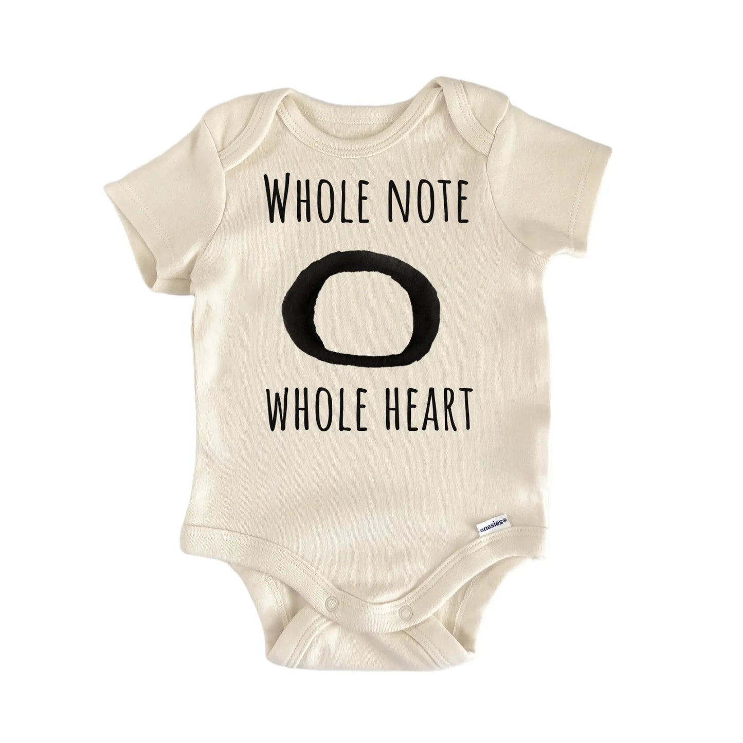 Whole Note Musical Notes Baby Gift Baby Bodysuit
