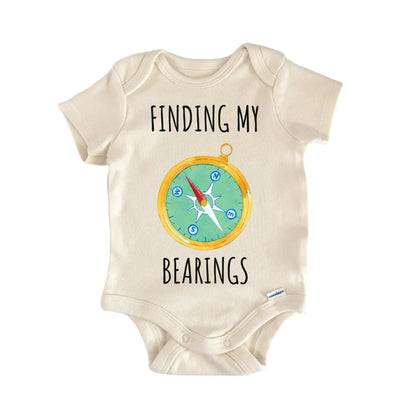 Camping Hiking Compass Bearings Baby Gift Baby Bodysuit