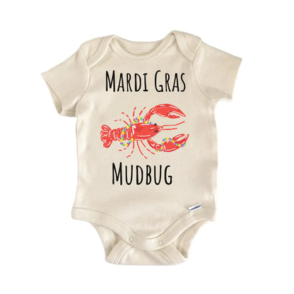 Mardi Gras Mudbug Crawfish Cajun Baby Gift Baby Bodysuit