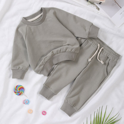 Children's Homewear Sweatshirt And Pants Set