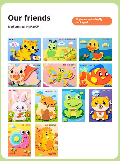 Childrens DIY 3D EVA Sticker Art Craft Toy