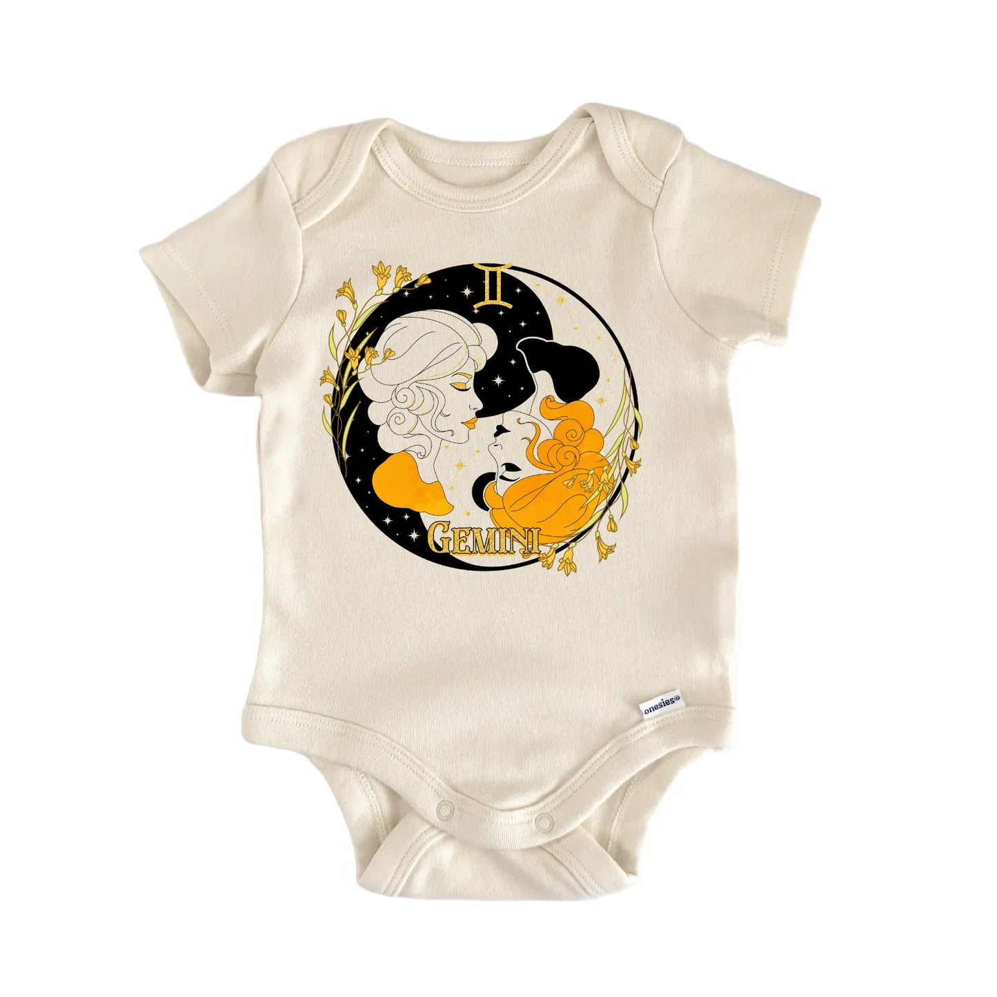 Gemini Twin Stars Baby Gift Baby Bodysuit