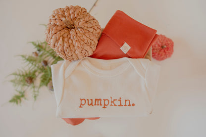 Pumpkin Organic Bodysuit Long Sleeve