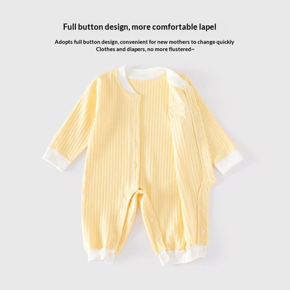 Infant Clothing Class A Pure Cotton Seamless Onesie Baby Pajamas Winter Underwear Crawling Suit