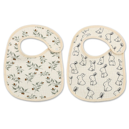 Thin Kids' Bib Pure Cotton Waterproof Gauze Saliva Towel