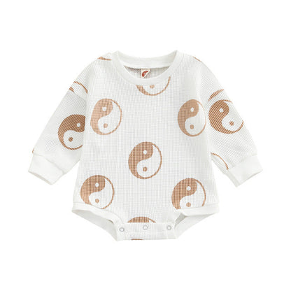 Baby One-piece Suit Knitted Long Sleeve