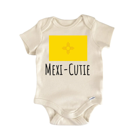 New Mexico State Flag Newborn Gift Baby Bodysuit