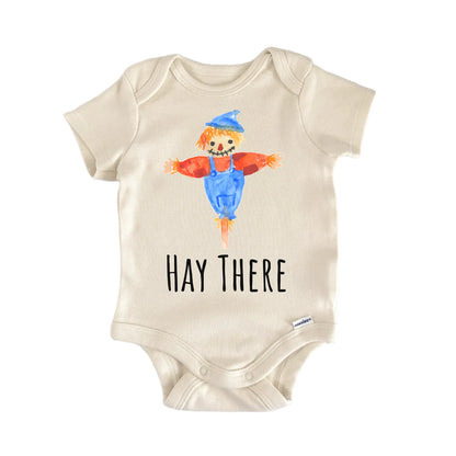 Hay There Farm Farmer Scarecrow Baby Gift Baby Bodysuit
