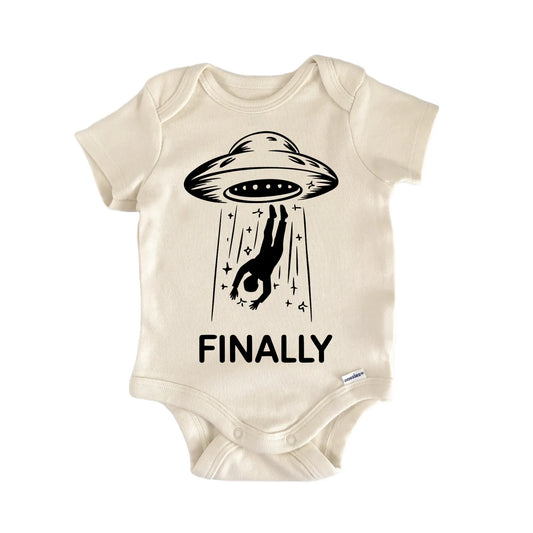 Finally Alien Ufo Newborn Baby Onesie® Onesie®