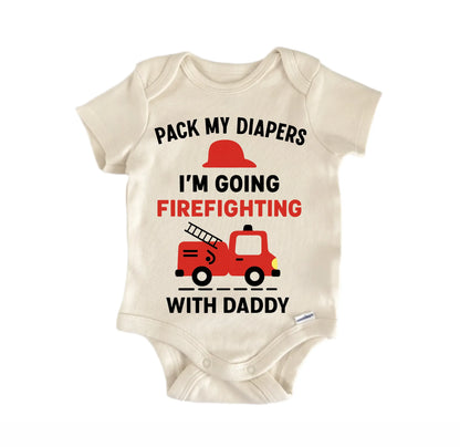 Firefighting Firefighter Daddy Newborn Baby Onesie® Onesie®