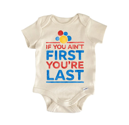 First Last Racing Movie Newborn Baby Onesie® Onesie®