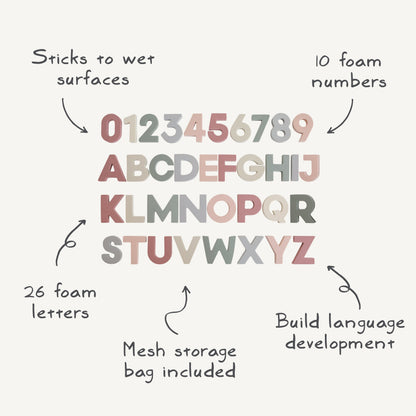 Letters & Numbers Bath Play Set