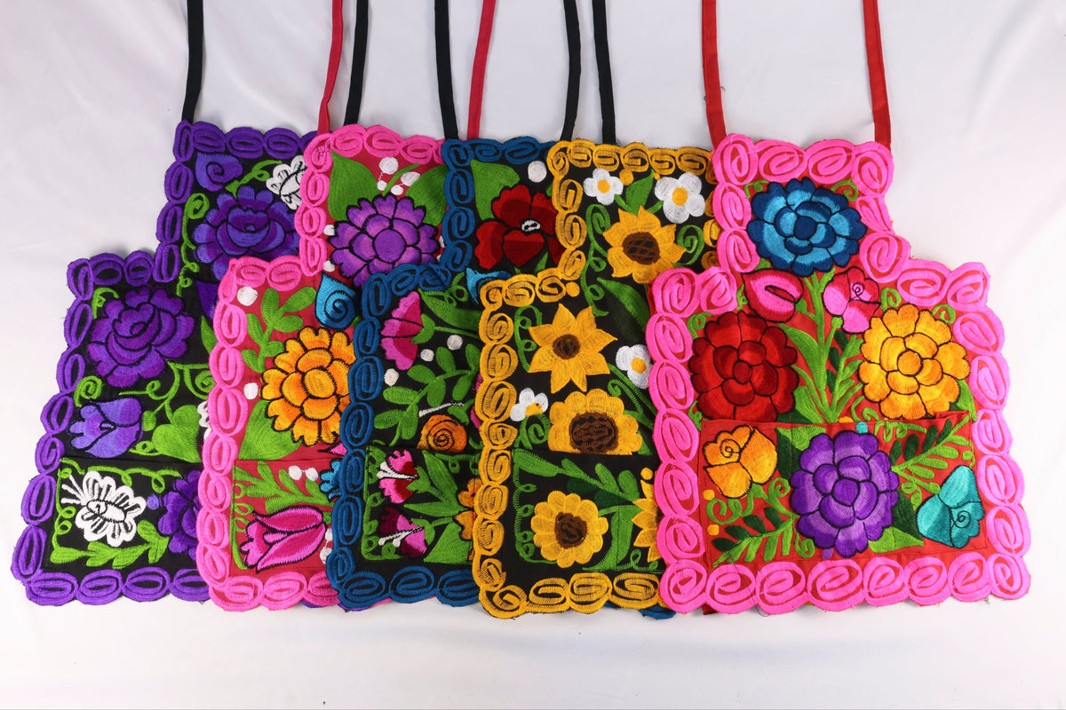 Embroidered Floral Apron Set