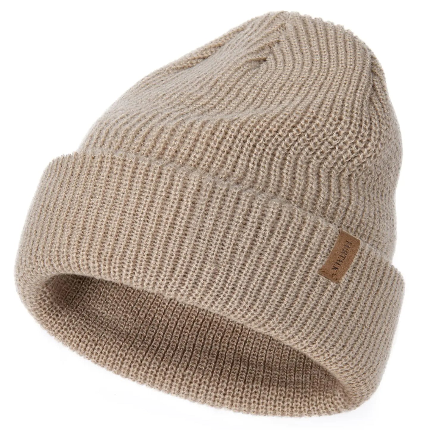 FURTALK Toddler Beanie Baby Boys Girls Beanies Kids Winter Hats Children Knit Warm Caps 3-8 Years Beige+pink+caramel - # BOAA21910001