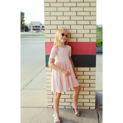 Gingham All Day Bamboo Twirl Dress