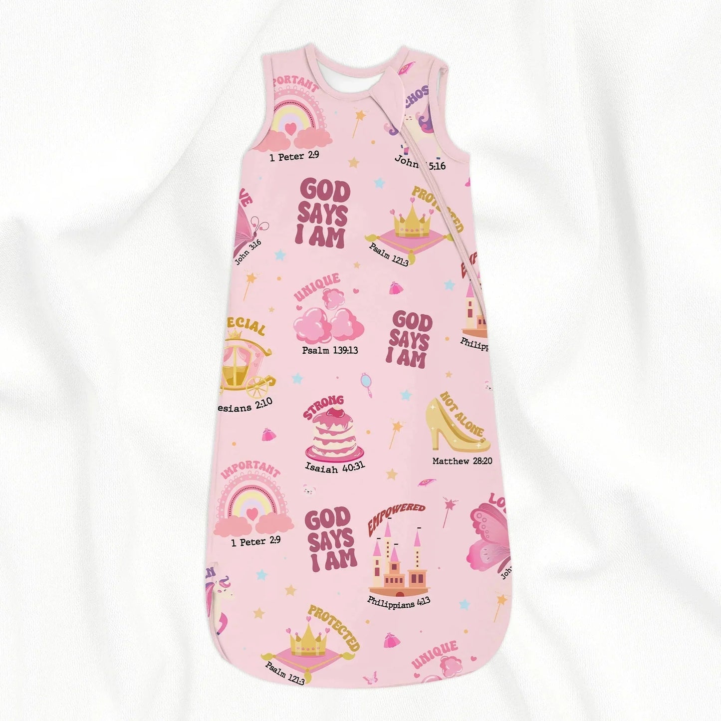 God Says I Am Girl Bamboo Sleep Bag
