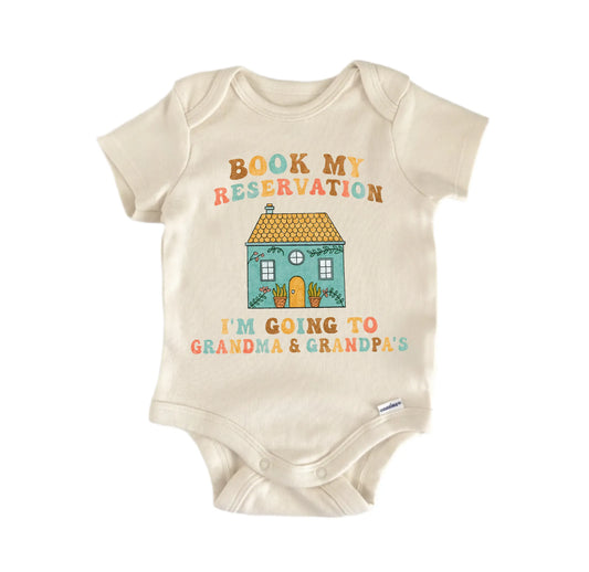 Grandma Grandpa Grandparents Reveal Newborn Baby Onesie® Onesie®