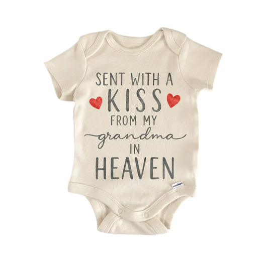 Grandma Kiss Remembrance Newborn Baby Onesie® Onesie®