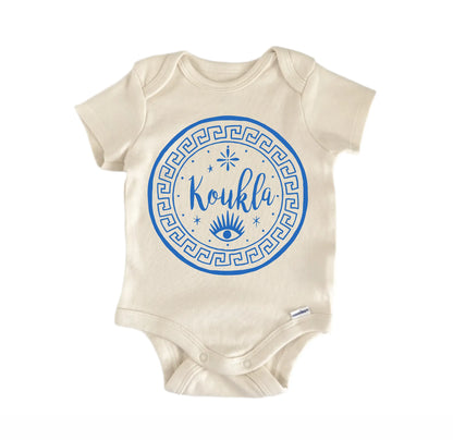Greek Koukla Eye Newborn Baby Onesie® Onesie®