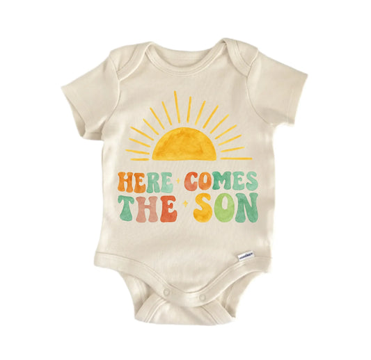 Here Comes The Son Music Pop Classic Rock Newborn Baby Onesie® Onesie®