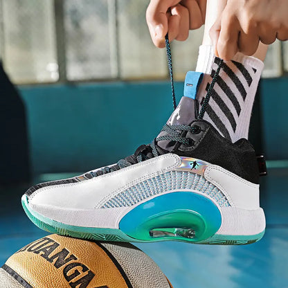 High Quality Boys Men Basketball Shoes Cushioned - # BOAA73110007