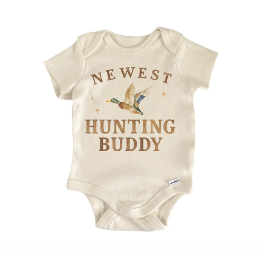 Hunting Buddy Duck Newborn Baby Onesie® Onesie®