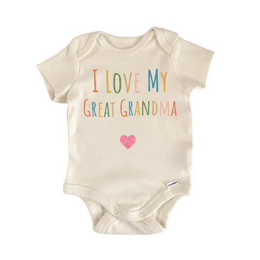 I Love My Great Grandma Newborn Baby Onesie® Onesie®
