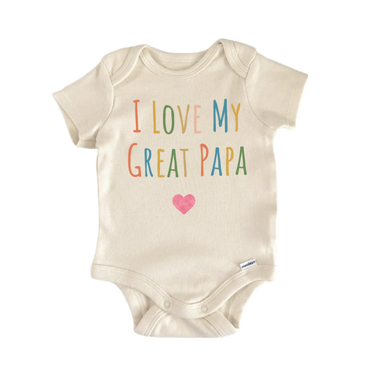 I Love My Great Papa Newborn Baby Onesie® Onesie®