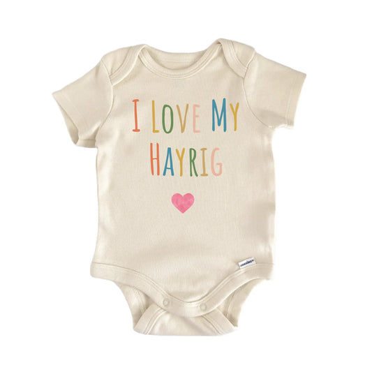 I Love My Hayrig Newborn Baby Onesie® Onesie®