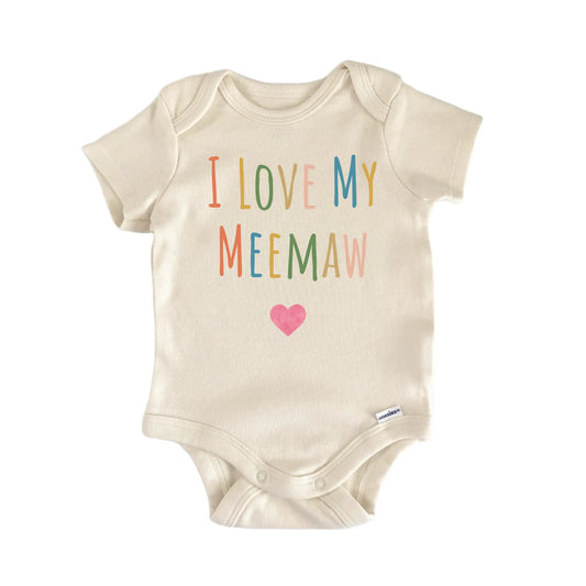 I Love My Meemaw Newborn Baby Onesie® Onesie®