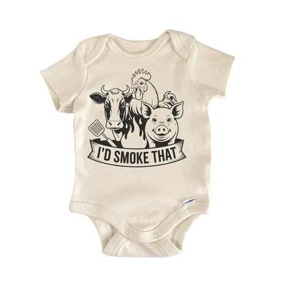 Id Smoke That Grillmaster Bbq Newborn Baby Onesie® Onesie®