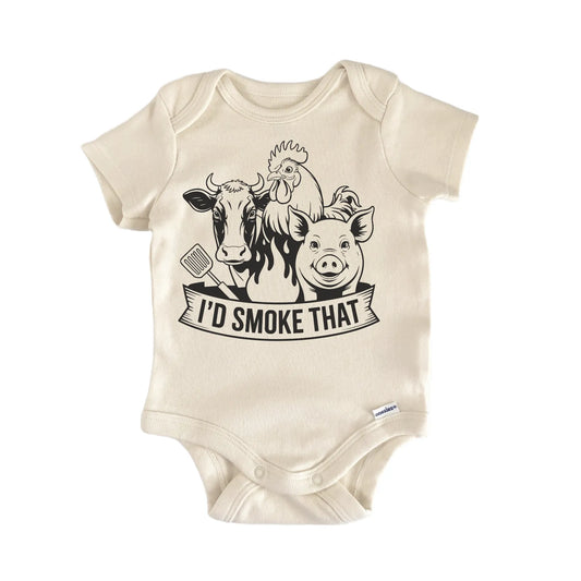 Id Smoke That Grillmaster Bbq Newborn Baby Onesie® Onesie®