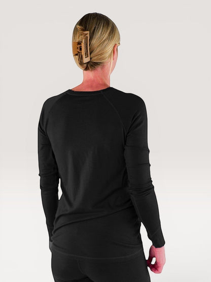 Merino Wool Nursing Long Sleeve Top