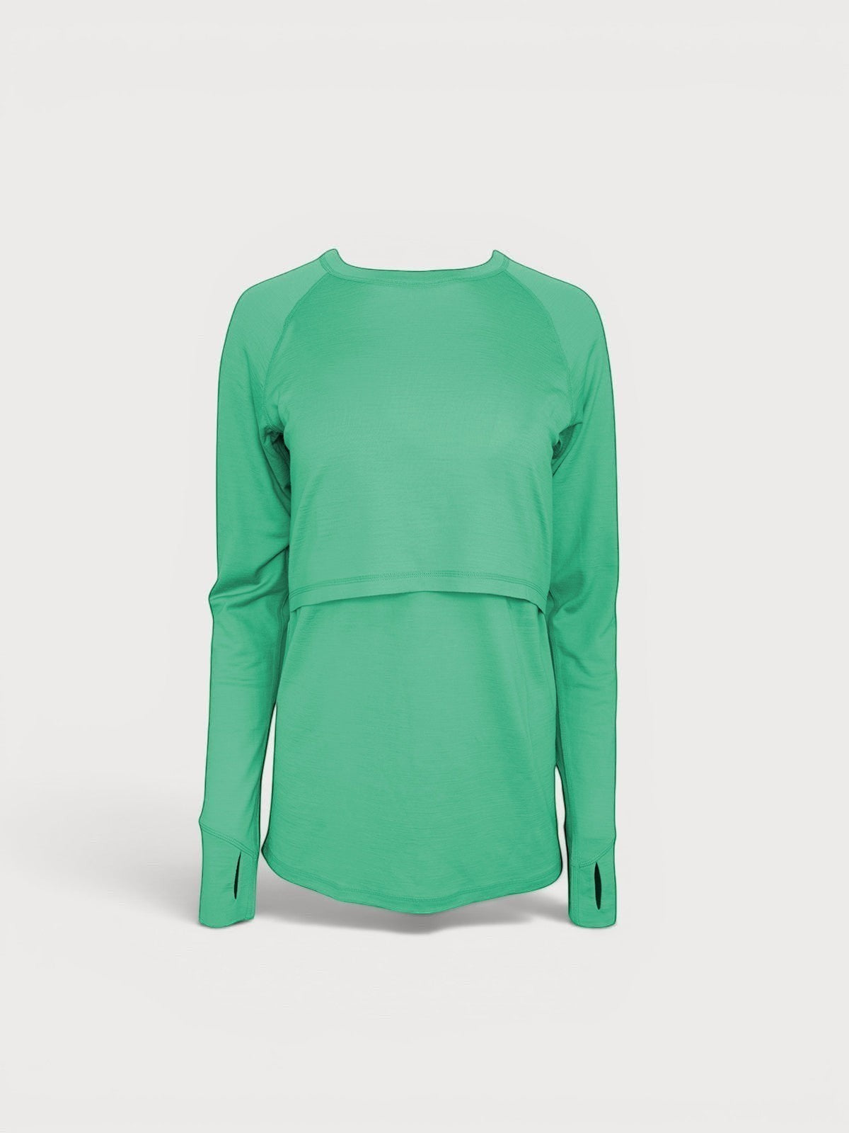 Merino Wool Nursing Long Sleeve Top
