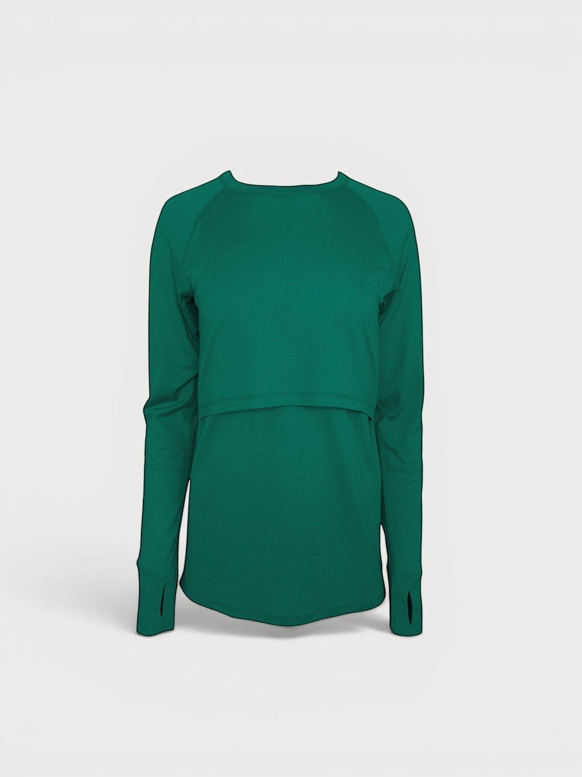 Merino Wool Nursing Long Sleeve Top