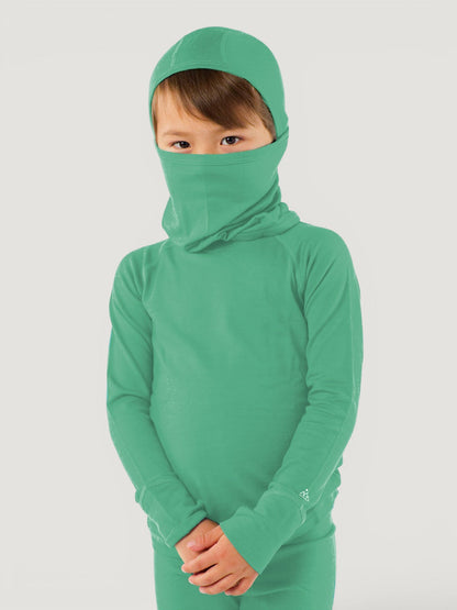 Merino Wool Balaclava with Ponytail Hole