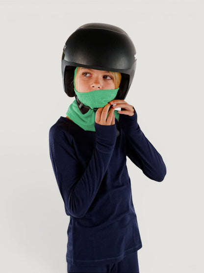 Merino Wool Balaclava with Ponytail Hole