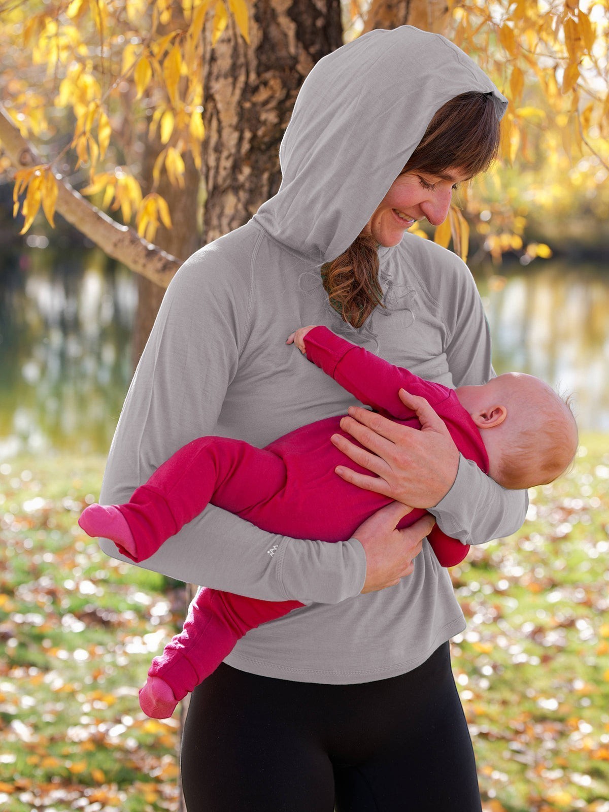 Merino Wool Nursing Sun Hoodie