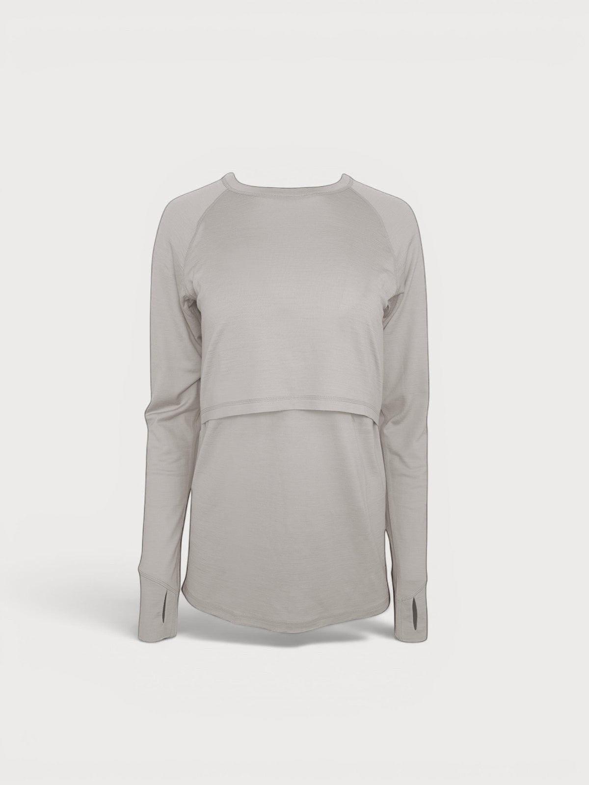 Merino Wool Nursing Long Sleeve Top