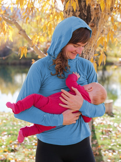 Merino Wool Nursing Sun Hoodie