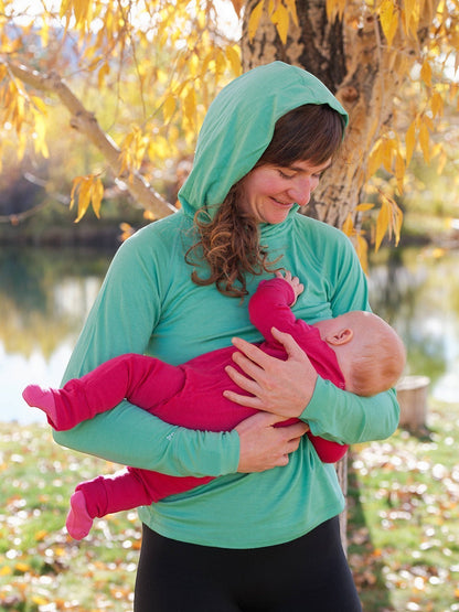 Merino Wool Nursing Sun Hoodie