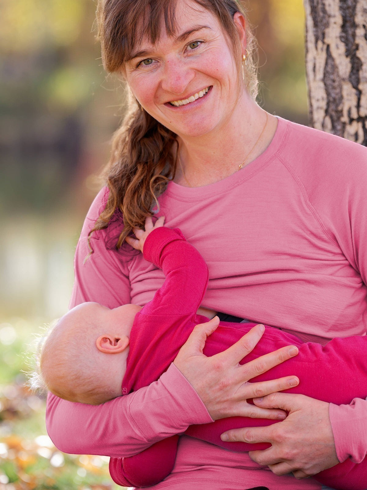 Merino Wool Nursing Long Sleeve Top