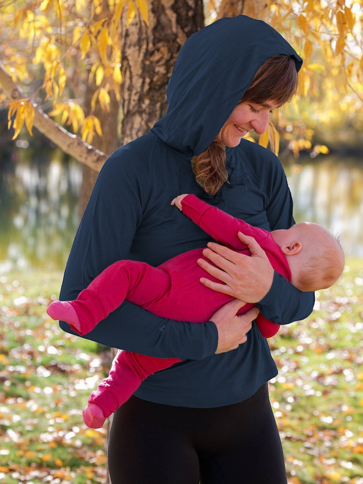 Merino Wool Nursing Sun Hoodie