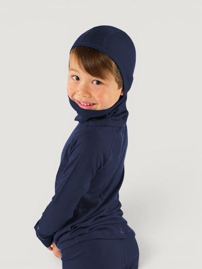 Merino Wool Balaclava with Ponytail Hole