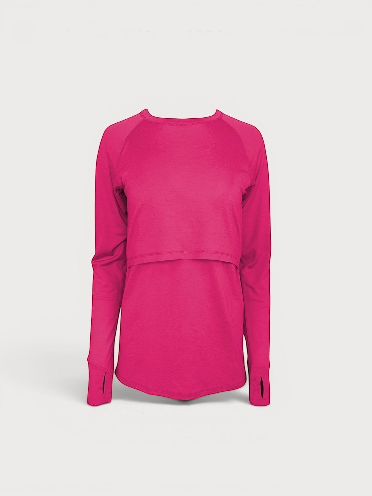 Merino Wool Nursing Long Sleeve Top