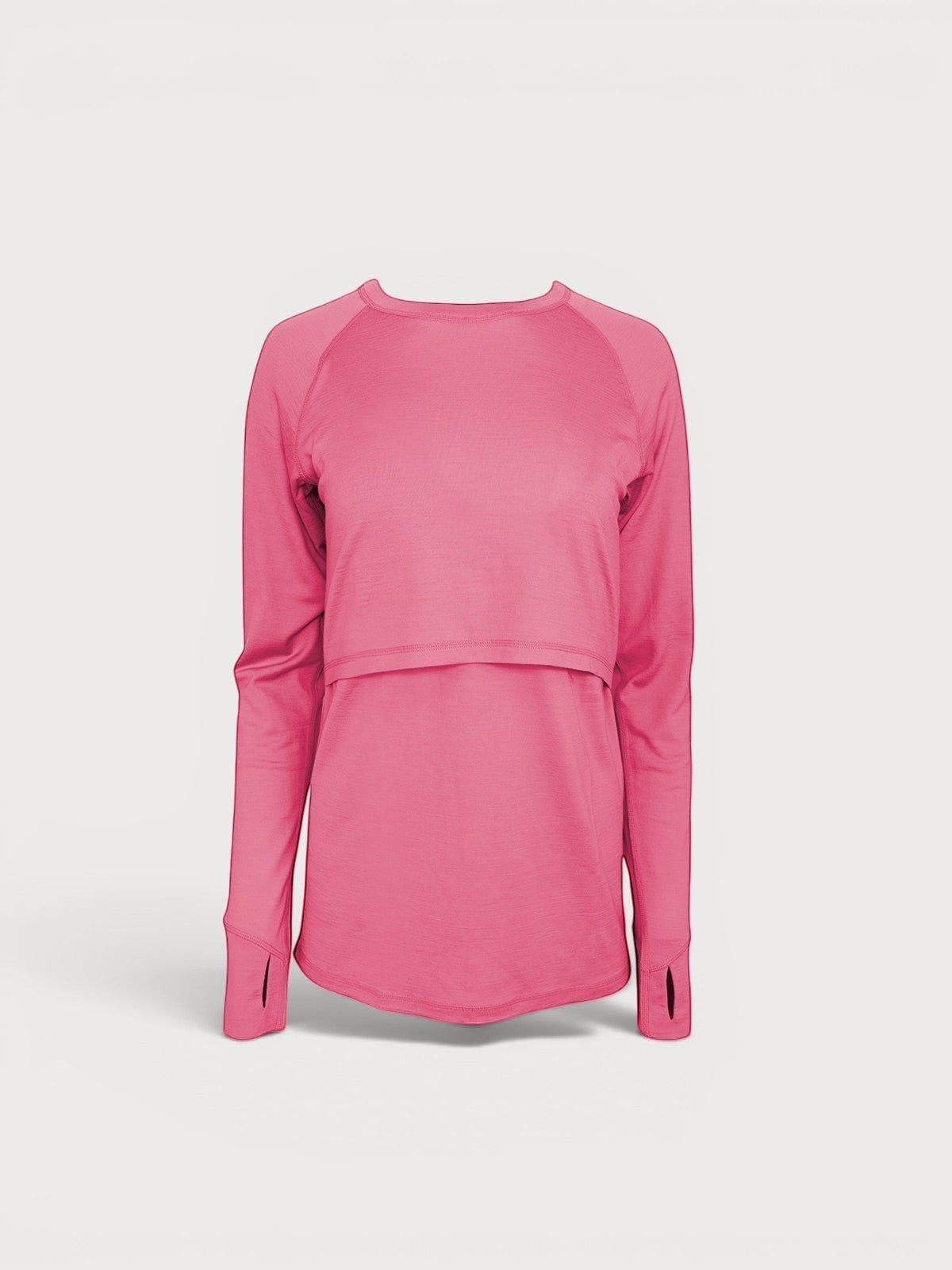 Merino Wool Nursing Long Sleeve Top