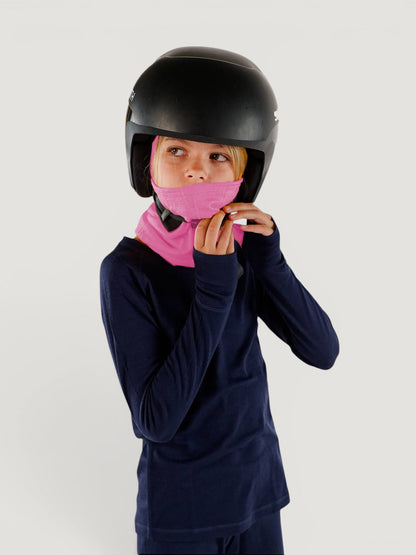 Merino Wool Balaclava with Ponytail Hole